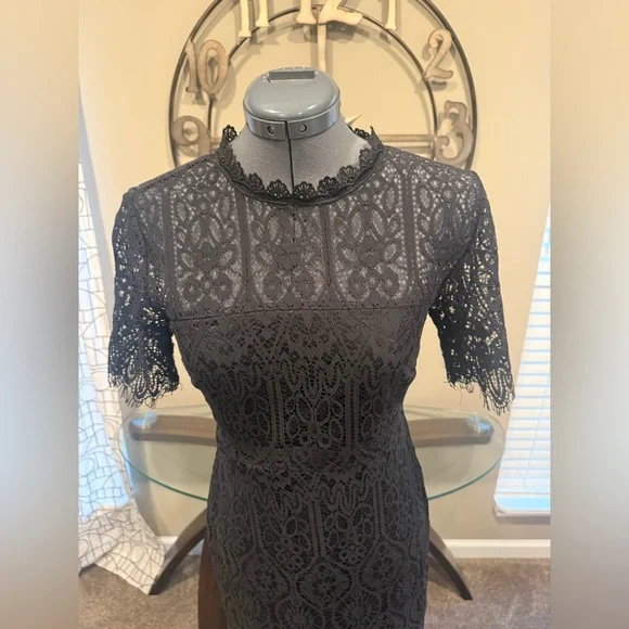 Elegant‎ Black Lace Dress by Miami Size S - Picture 2 of 5